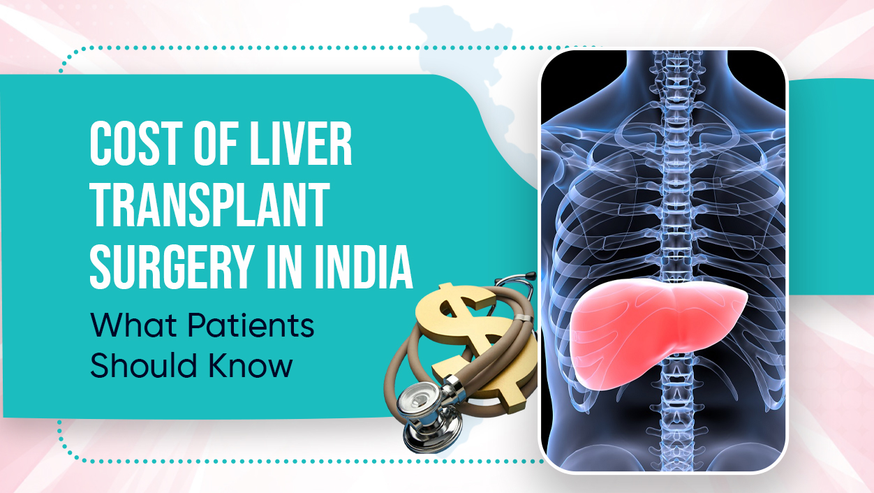 Graphic illustration of a human liver combined with a dollar symbol, representing the cost of liver transplant surgery in India, by Retentia Life Care